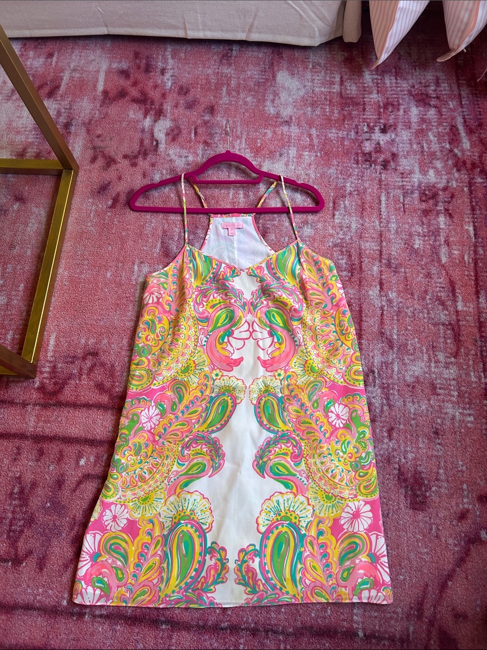 Vintage Lilly Pulitzer Silk Slip Dress Medium